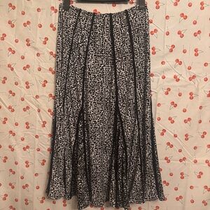 Black and White Y2K Maxi Skirt